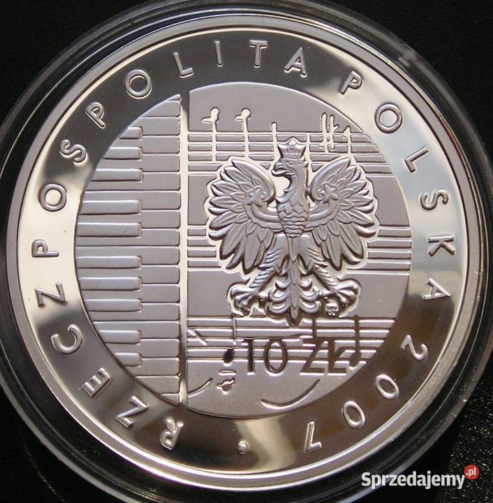 Polska 10 złotych 2007 SREBRO Karol Szymanowski sprzedam