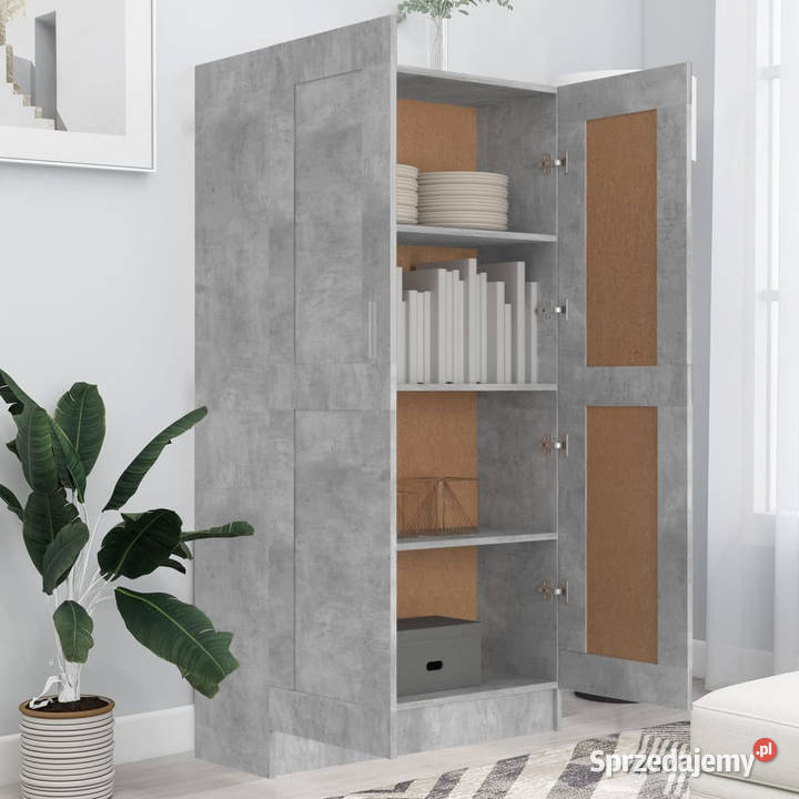 Szafka szarość betonu 825x305x150 materiał