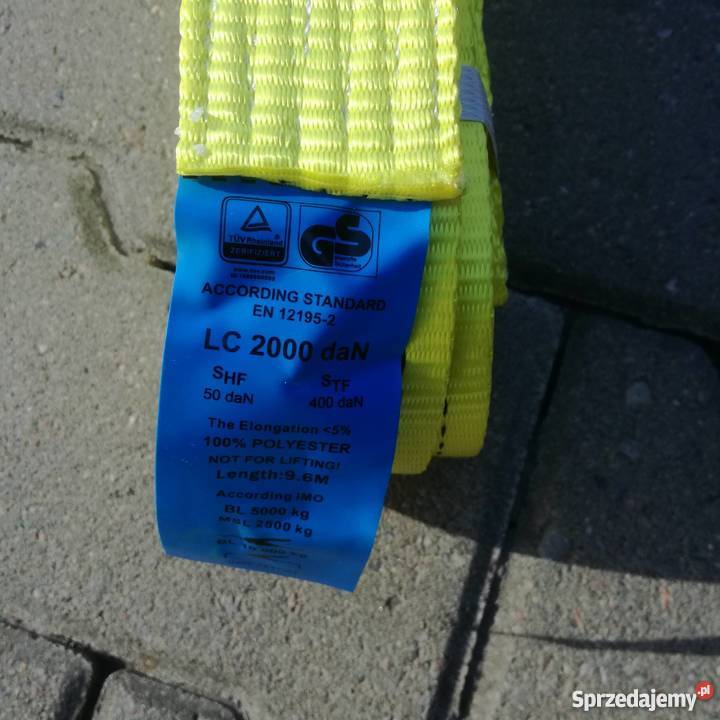 Pasy transportowe NOWE 10 metrów 5 Ton Klamra zachodniopomorskie