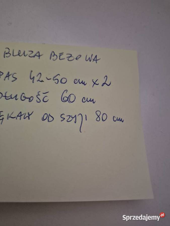 Bluza ciepła beżowa Łomża