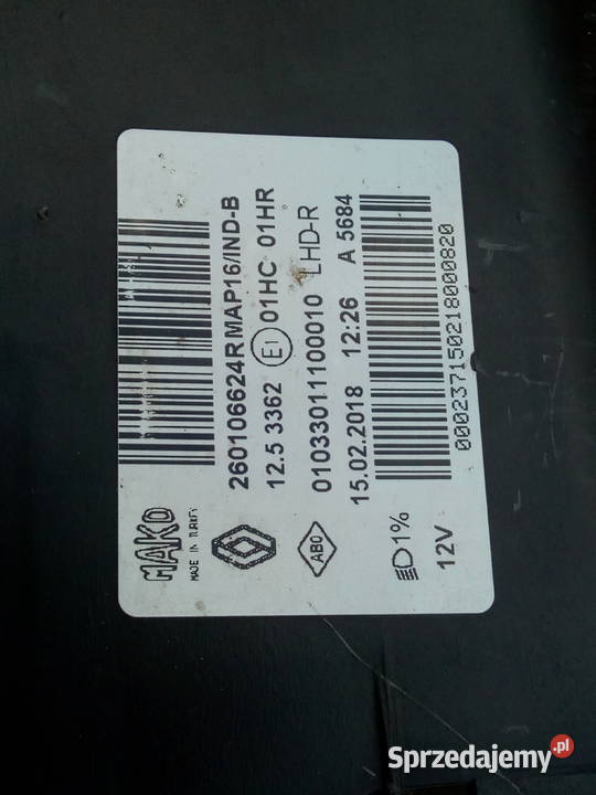 Reflektor lampa prawa przednia Renault Clio IV Poznań