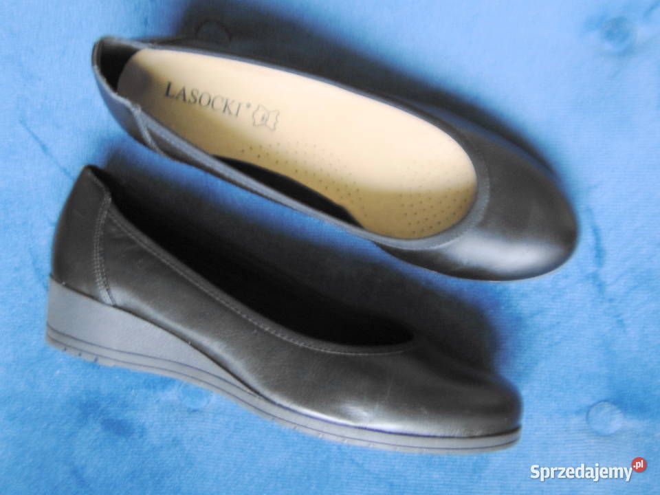 Lasocki Nowe skórzane pantofelki 39 inna Moda i Styl mazowieckie Warszawa