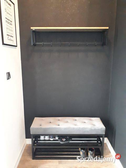 ŁŁawka ławeczka pufa LOFT industrial przedpokój Stara Kakawa