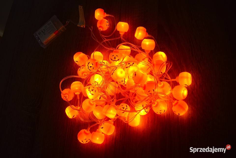 Lampki na Halloween Dynie 50 sztuk LED Chełmno