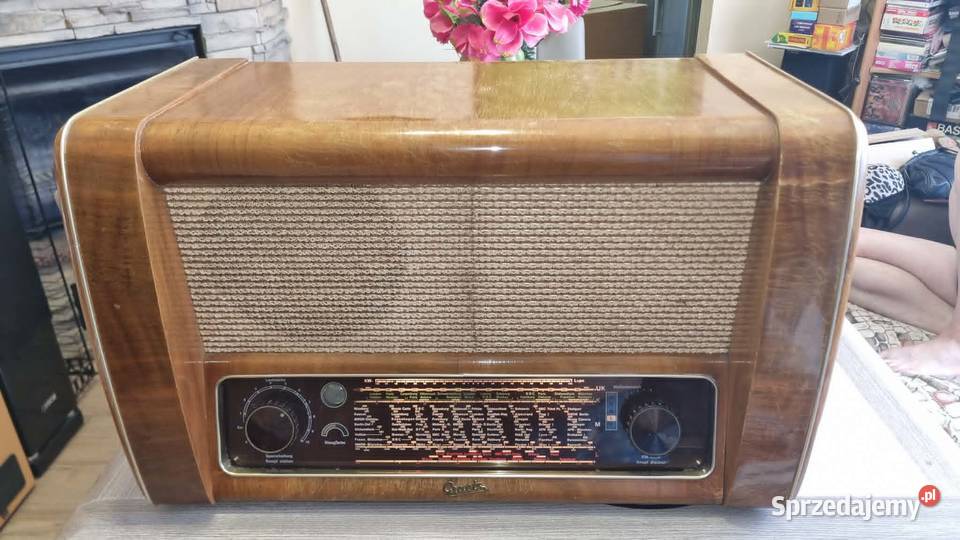 Luksusowe zabytkowe Radio Graetz Gross Super Warta