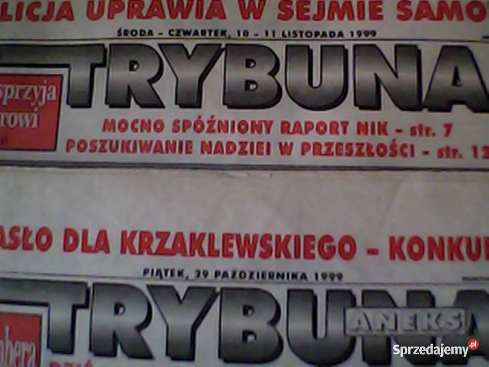 Stare gazety z lat 1980 90 tych TRYBUNA RELAX Warszawa