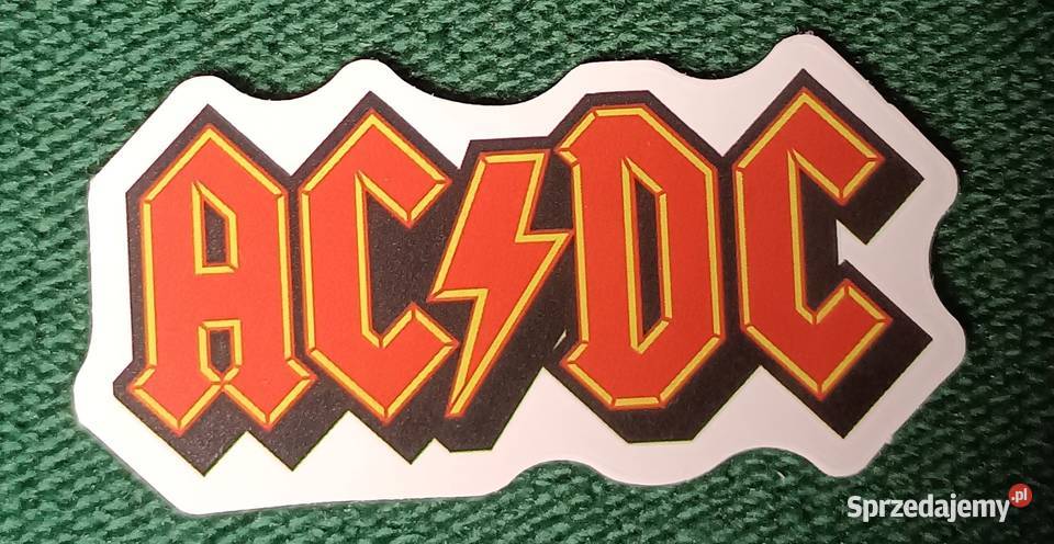 ACDC naklejka sticker logo zespołu czerwone