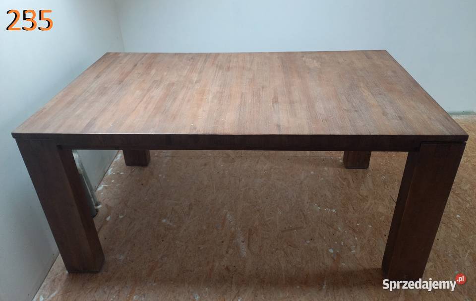 Stół drewniany akacjowy Rozkładany 220 Salon 80cm Gawroniec