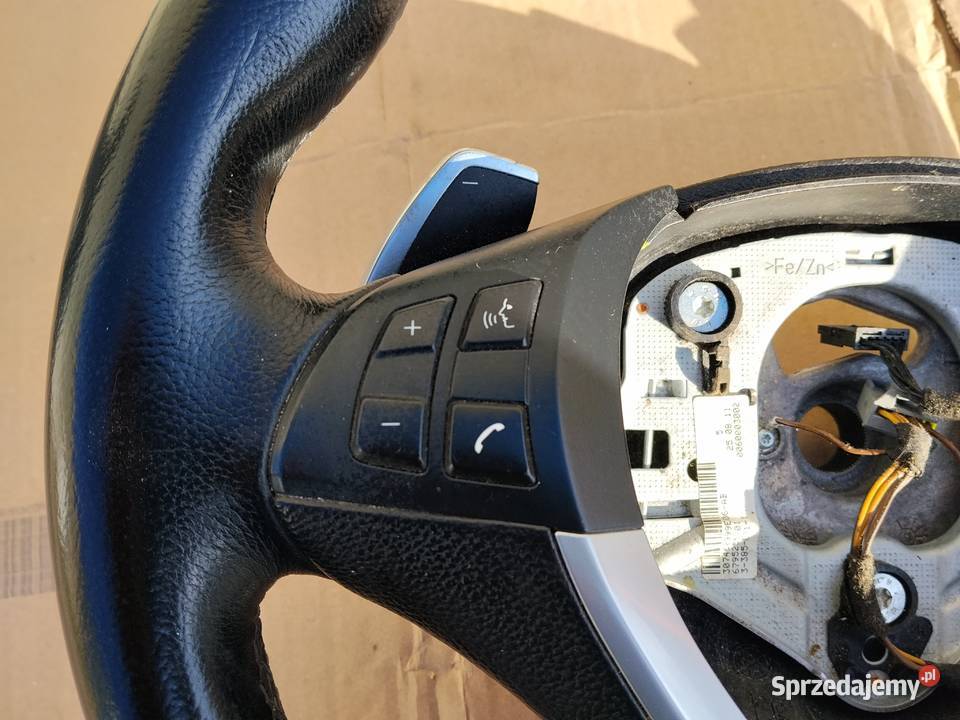 BMW E70 E71 KIEROWNICA SKÓR ŁOPATKI