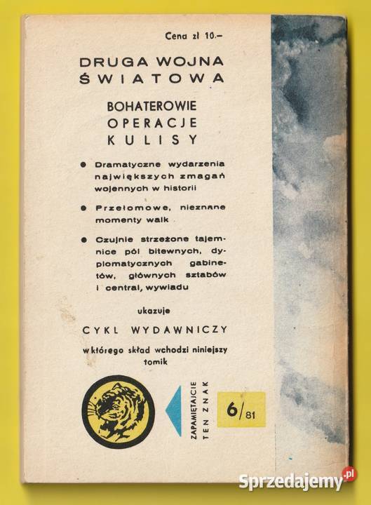 ŻÓŁTY TYGRYS SZALONY LOT 1981 Łódź