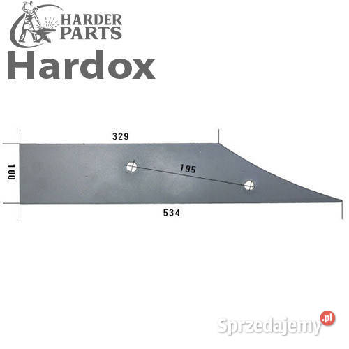 Płoza krótka HARDOX 27340902L części do pługa sprzedam