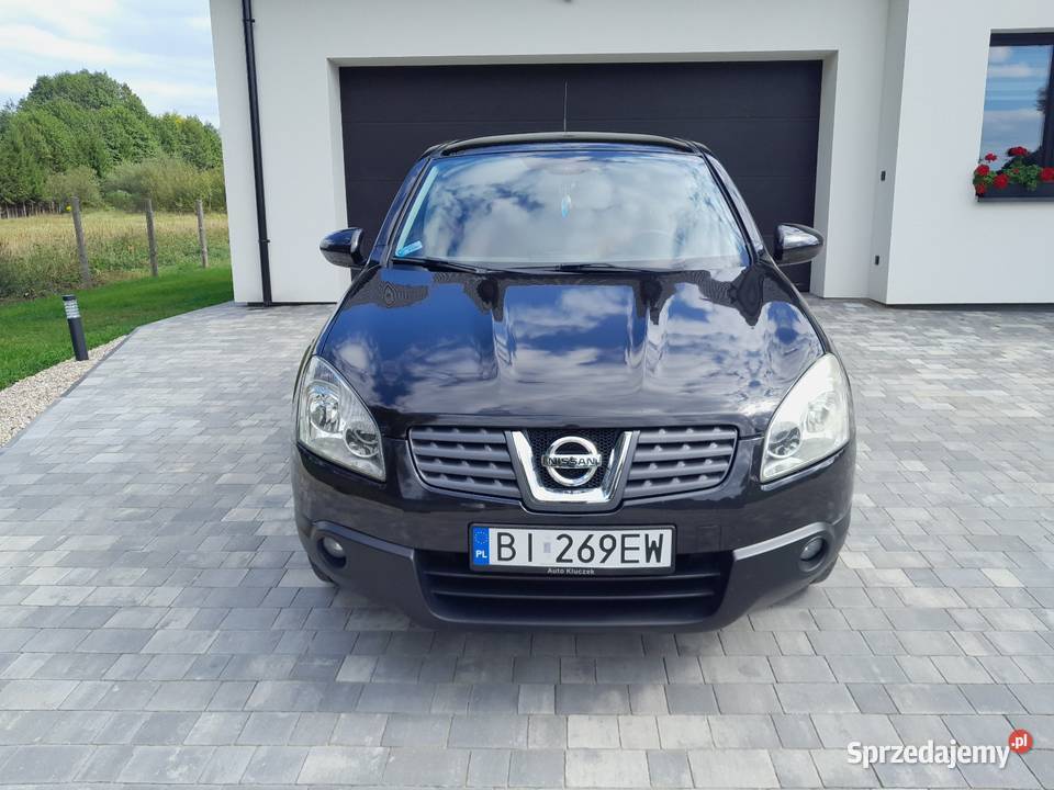 Nissan quashqai 2007r 16 benzyna czarny panorama Białystok