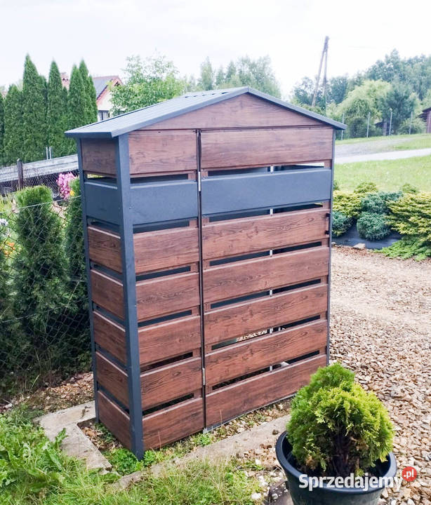 Wiata śmietnikowa dwuspad 15x05m Schowek Przasnysz sprzedam