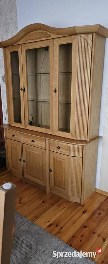 Witryna stołowa podswietlana Kredensy i witryny kujawsko-pomorskie Bydgoszcz sprzedam