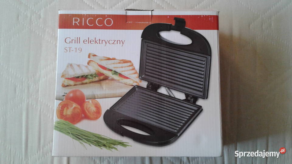 Grill Elektryczny RICCO model ST19 700800W NOWY AGD drobne Łomża