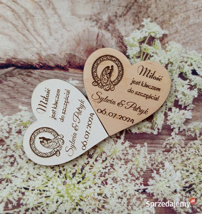 Magnes ślubny z Parą Młodą zestaw 10 Bełchatów