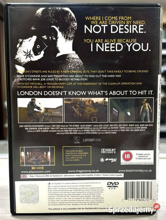 Gra 2 The Getaway Black Monday Elbląg