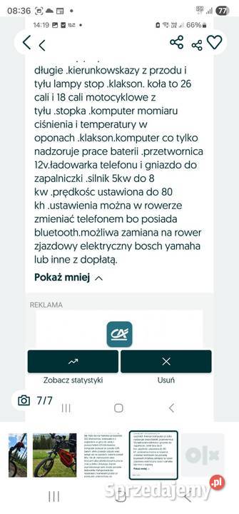 Rower elektryczny śląskie Bytom sprzedam