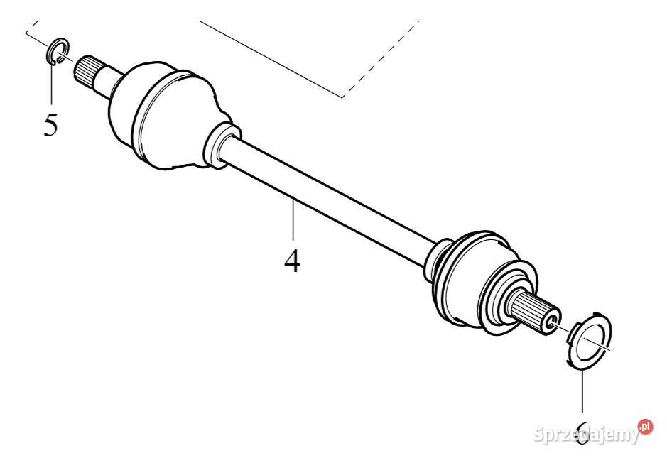 VOLVO C40 XC40 polos napedowa tylna lewa Bielany Wrocławskie