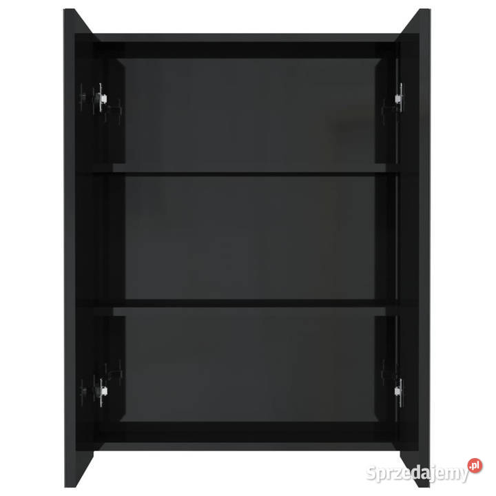 Szafka łazienkowa z lustrem 60x15x75 MDF czerń z mazowieckie Warszawa