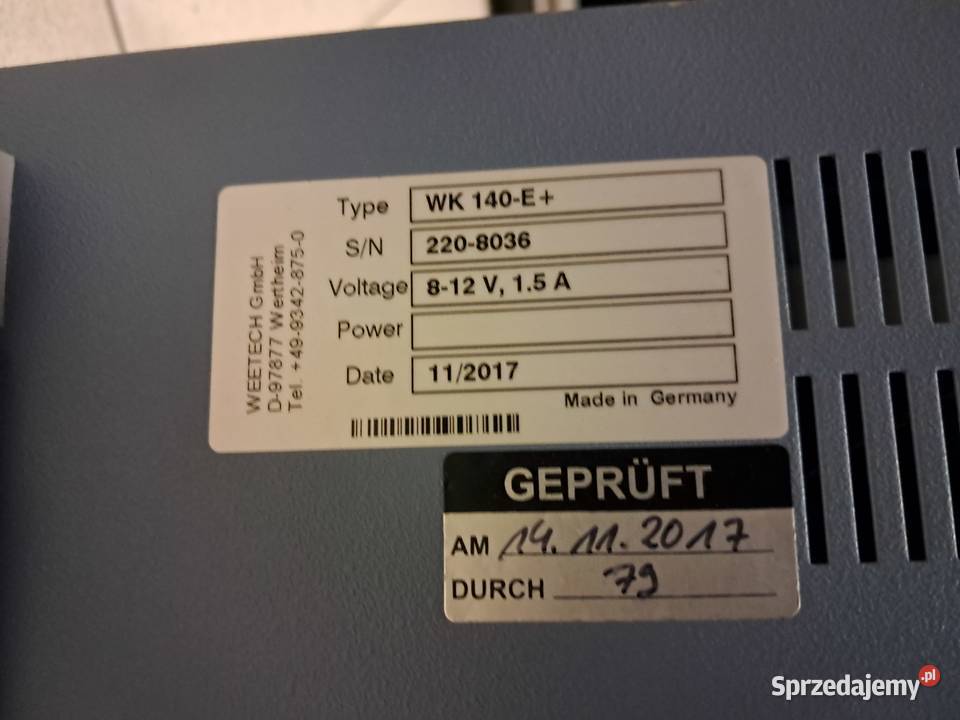 Syndyk sprzeda Tester przewodów elektrycznych Wejherowo sprzedam