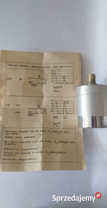 GŁOWICA ULTRADŹWIĘKOWA M01 1L030C Wołomin sprzedam