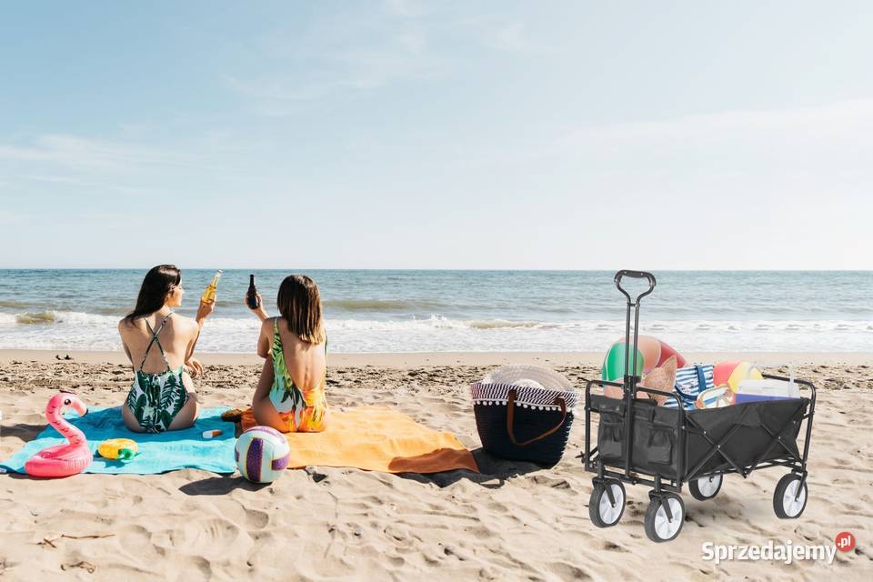 Składany duży wózek ogrodowy plażowy turystyczny wielkopolskie Poznań
