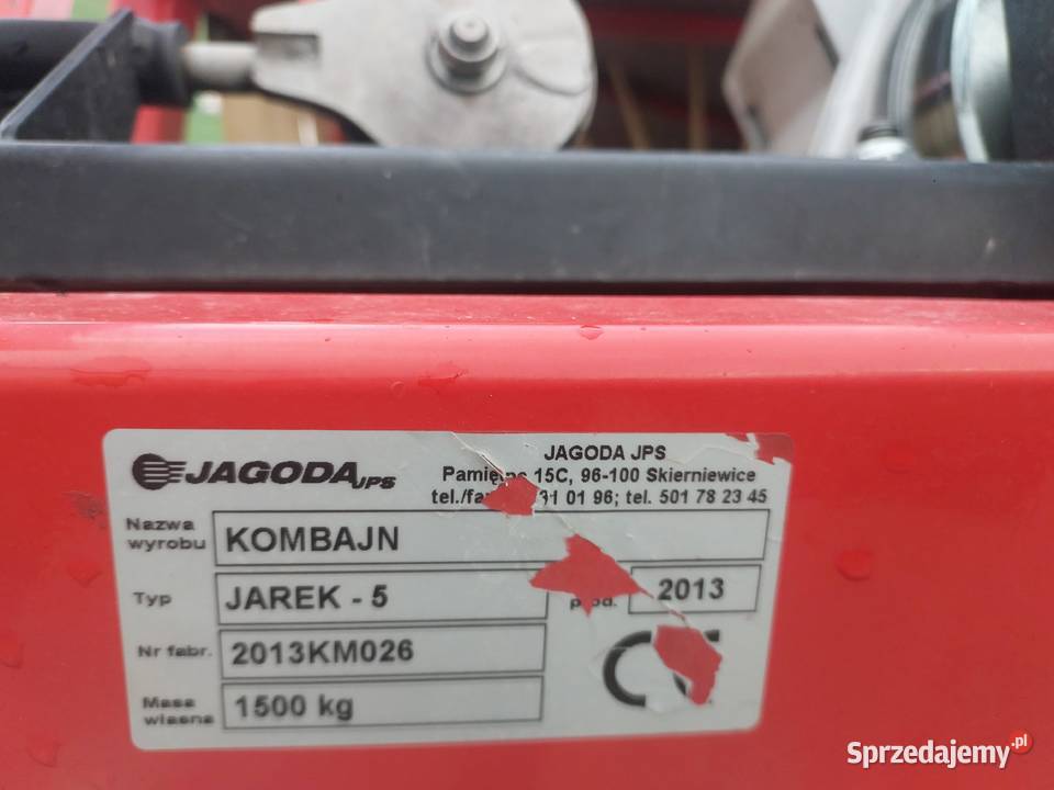 Kombajn JAREK 5 do porzeczek agrestu aronii nieuszkodzony Ksawerówka
