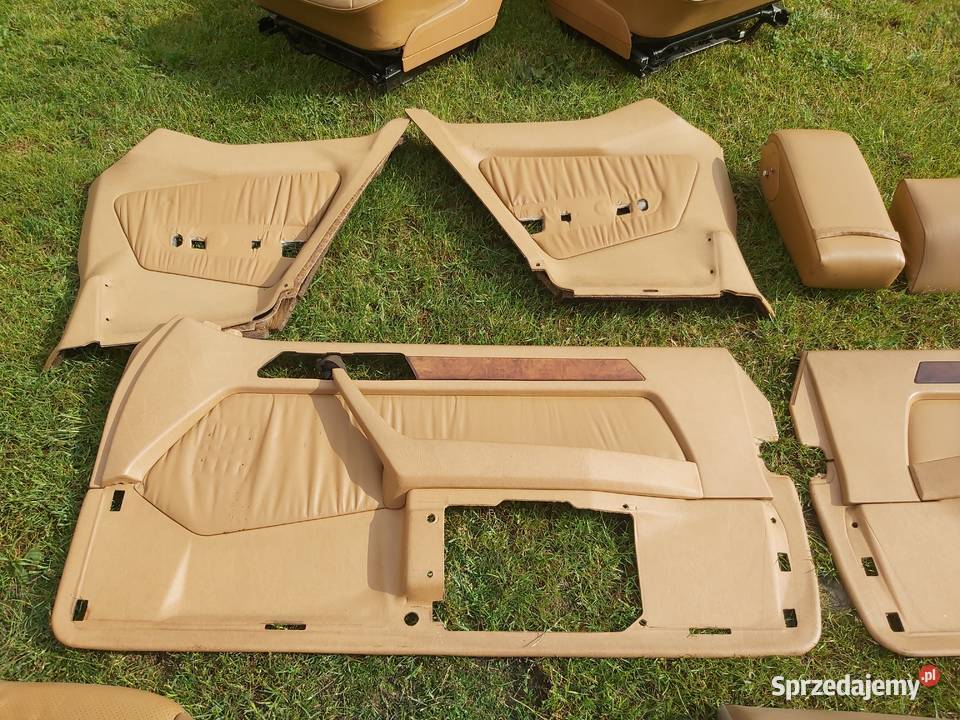 Tapicerka wnętrze skóra skórzane w124 coupe Wartkowice