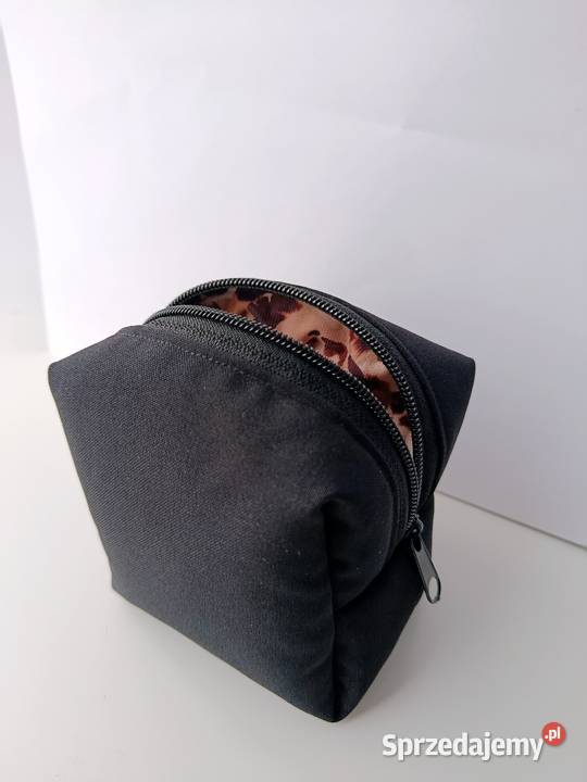 Kosmetyczka materiałowa w panterkę handmade Kosmetyczki i kuferki Konin