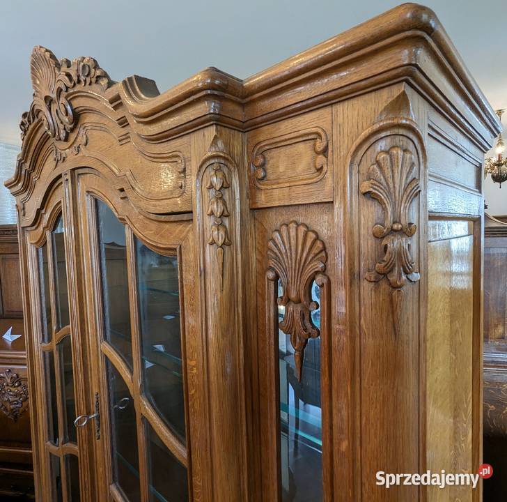 Wspaniała witryna ludwikowska dąbsklep Dąbrowa Meble śląskie Dąbrowa Górnicza sprzedam