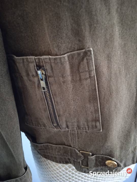 UNIKATOWA KURTECZKA DŻINSOWA CATHERINA HEPFER brązowy/beżowy Piła