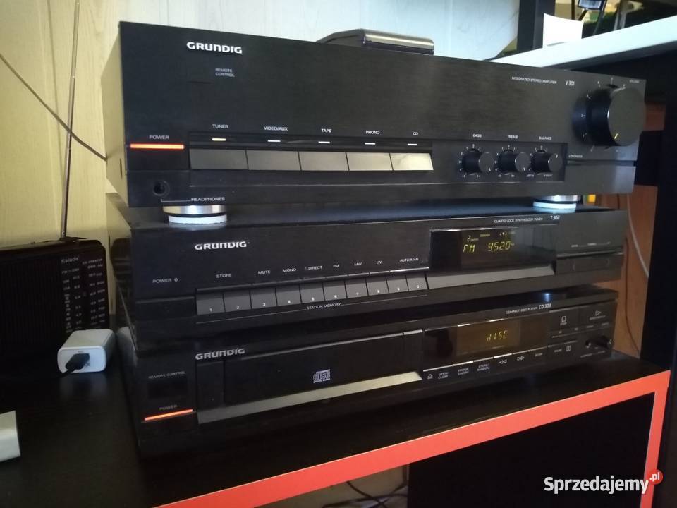 Wieża stereo Grundig vintage z pilotem podkarpackie Chmielnik sprzedam