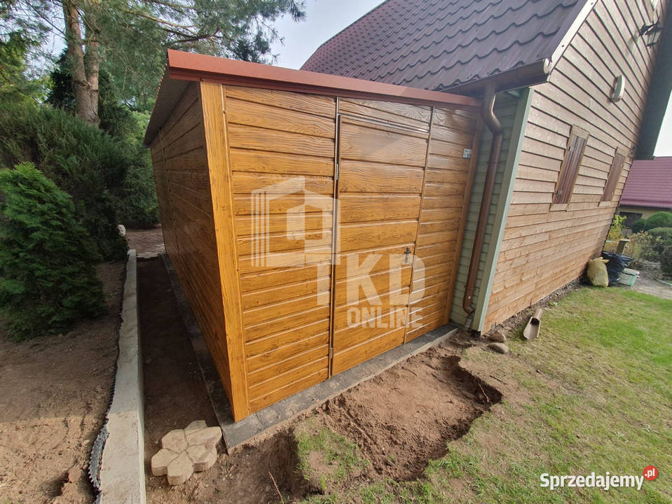 Domek Ogrodowy Schowek Garaż 25x6 Brama uchylna Altany i wiaty pomorskie Gdańsk