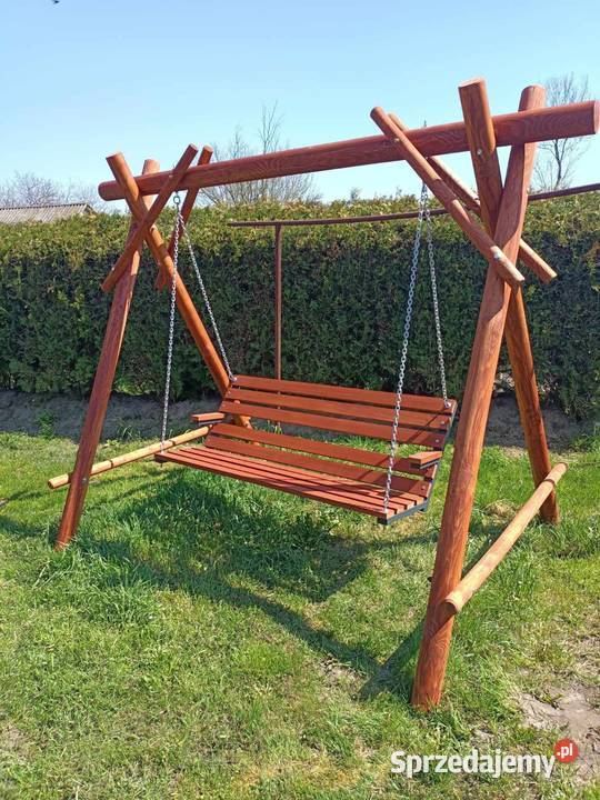 Huśtawka ogrodowa toczona stelaż pod huśtawkę podkarpackie Kolbuszowa
