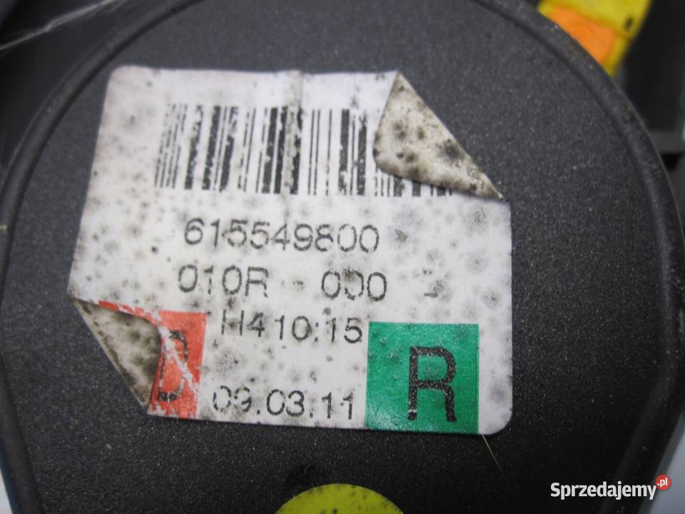 VW GOLF VI 09r pas bezpieczeństwa prawy osobowe