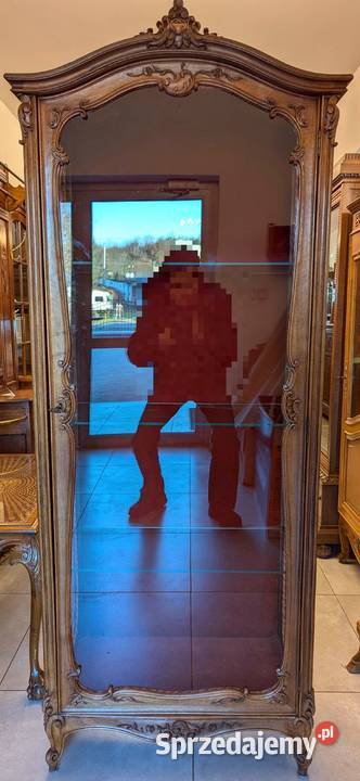 piękna witrynaserwantka ludwikowska orzechsklep Meble śląskie Dąbrowa Górnicza