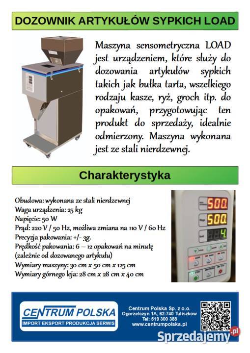 DOZOWNIK ARTYKUŁÓW SYPKICH LOAD Tuliszków