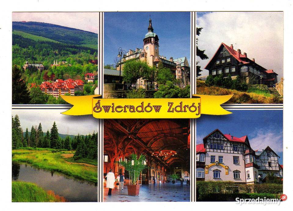 ŚWIERADÓW ZDRÓJ POCZTÓWKA WIELOWIDOKOWA Krynki