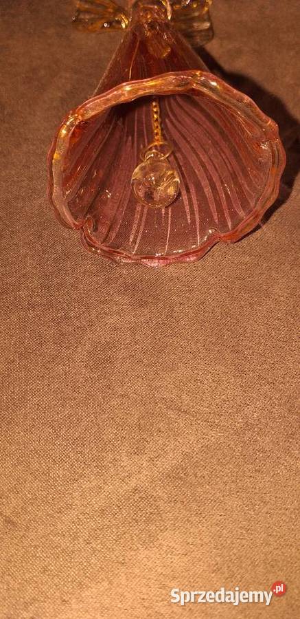 Aniolek dzwoneczek szkło Legionowo