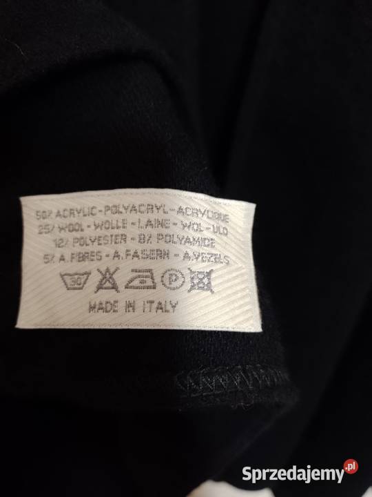 Włoskie Wełniane Ponczo z futrzanym kołnierzem małopolskie Kraków sprzedam