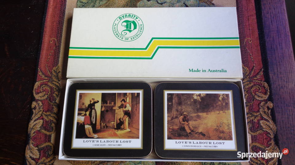 podkładki pod kubek z korka Made in Australia Strzelno sprzedam