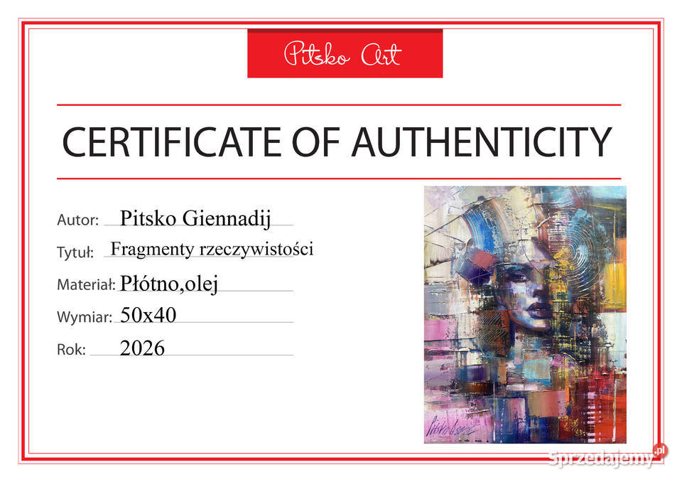 Pitsko Giennadij Fragmenty rzeczywistości 50x40 Rumia