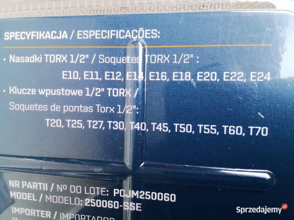 Zestaw nasadek i bitów TORX Nowe nierozpakowane Wieliczka