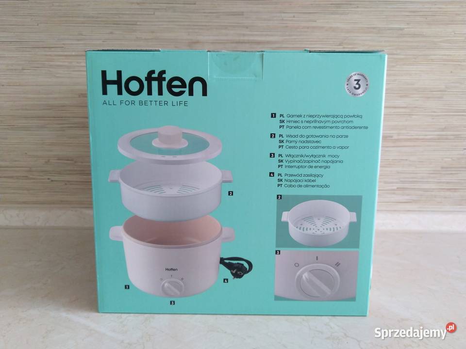 NAJTANIEJ Garnek Elektryczny 3L Gotowanie Na biały Zabrze