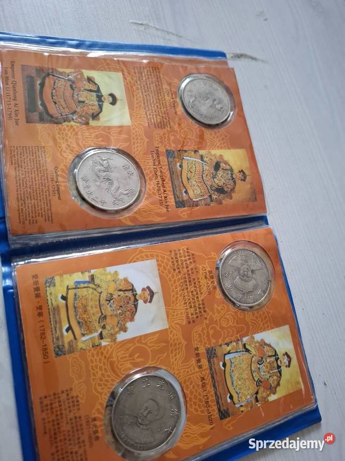 Chińskie monety kolekcjonerskie klaser Głogówek