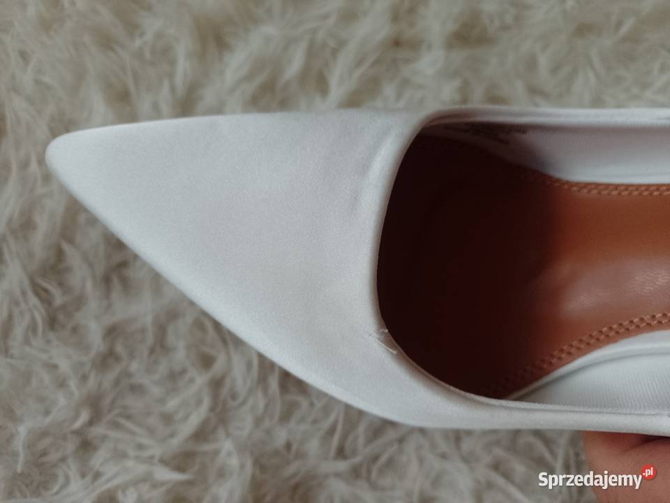 40 ASOS Design Białe czółenka Szpilki z Londynu 26cm Kraków