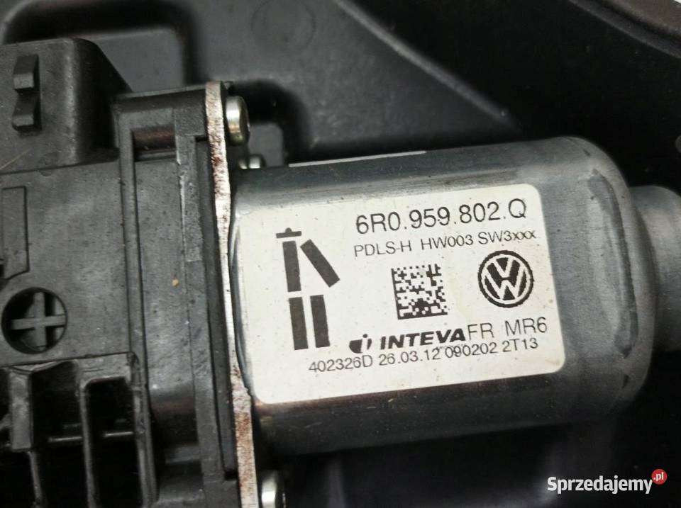 MECHANIZM SZYBY PRAWY PRZÓD 6J4837402E Seat osobowe