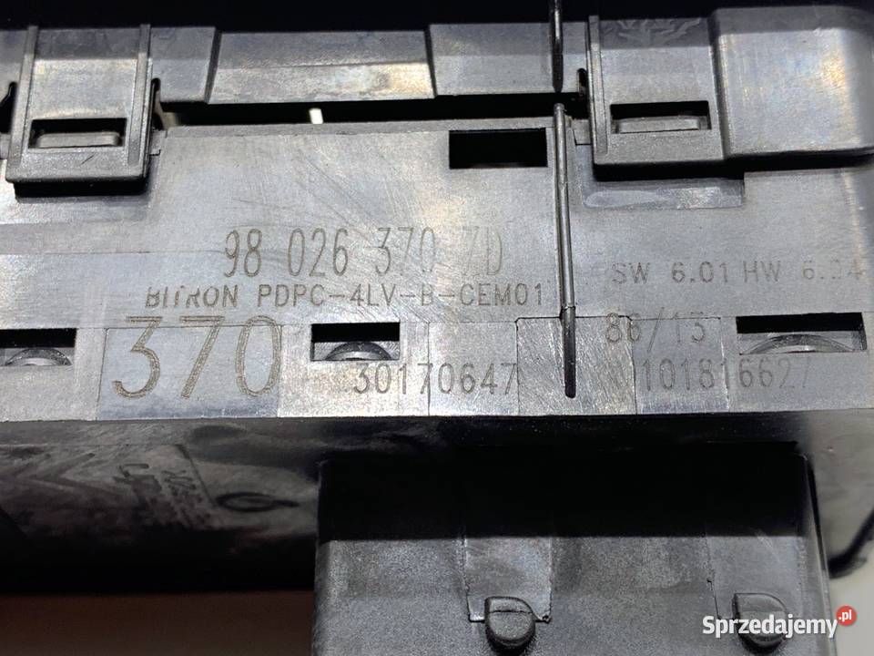 PRZEŁĄCZNIK SZYB PEUGEOT 508 I 98026370ZD 1018 osobowe