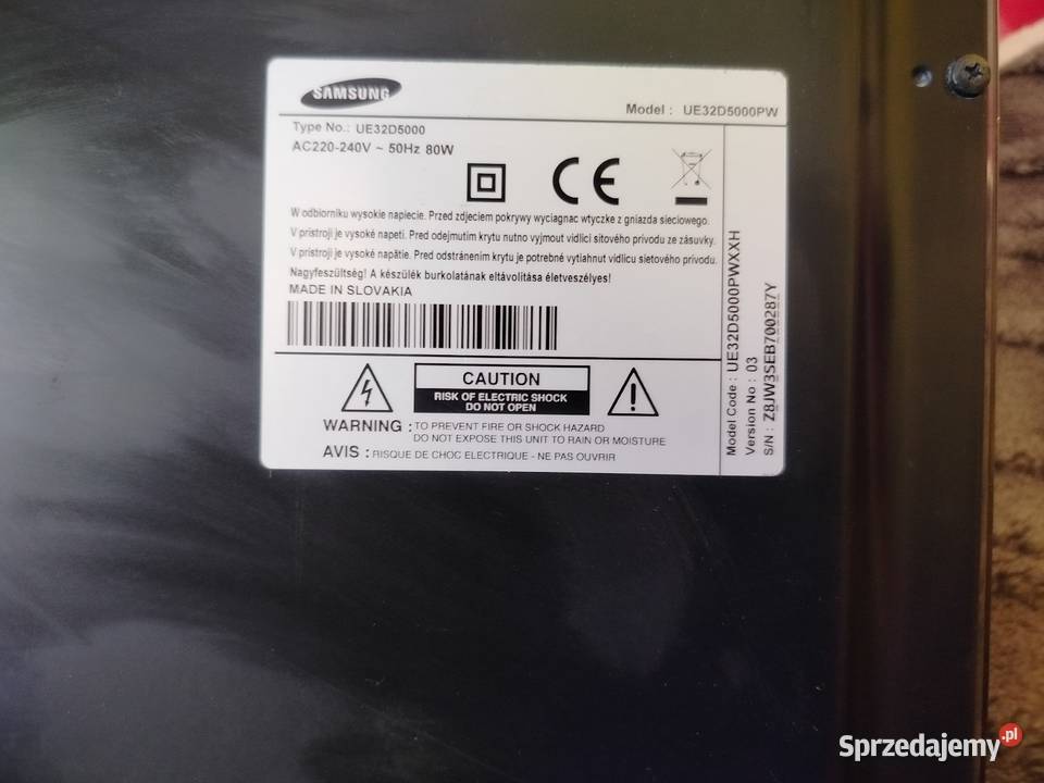 Sprzedam Samsunga telewizor Telewizory Miłkowice